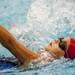 A swimmer competes in the 100 mete backstroke on Monday, July 29. Daniel Brenner I AnnArbor.com